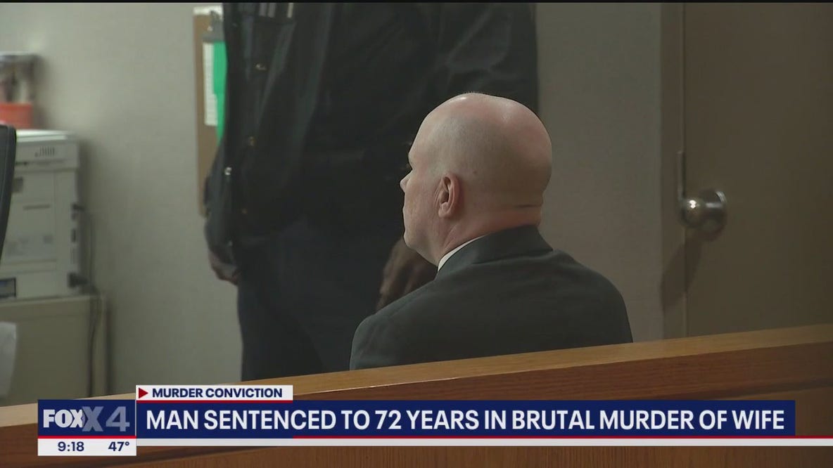 Man gets 72 years for wife's brutal murder